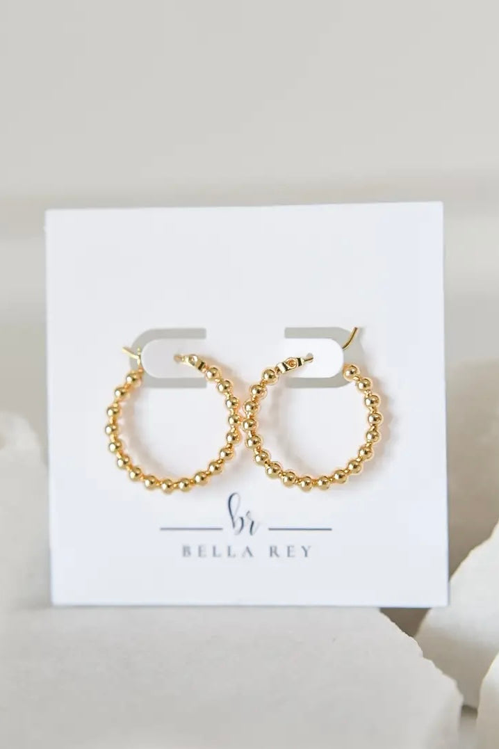 Bella Rey Jewelry Gold Hoop Earrings