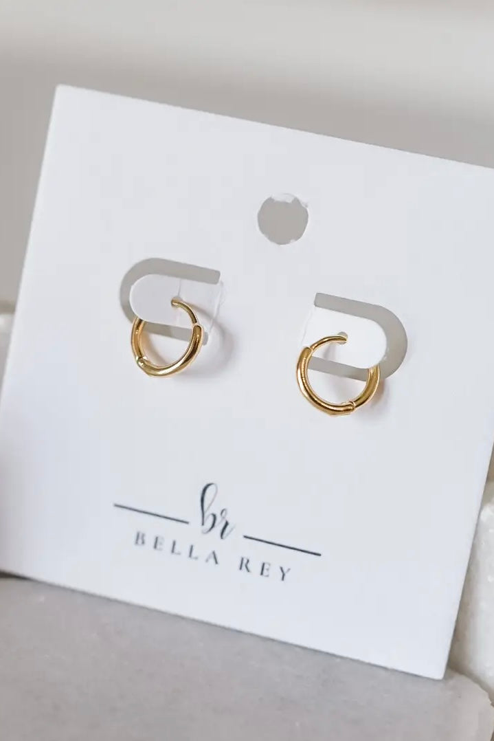 Bella Rey Nia Small Gold Hoop Earrings