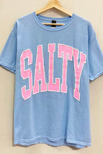 Salty puff print oversized tee