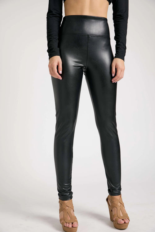 womens faux leather leggings