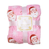 Santa Christmas throw plush blanket
