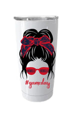 Gameday Messy Bun Tumbler