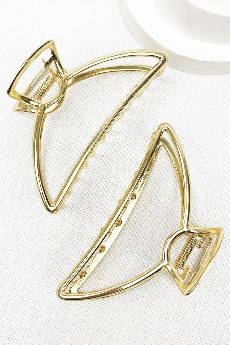 Gold Metal Hair Claw