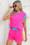 Just Chillax Shorts Set | Hot Pink