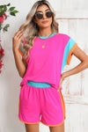 Just Chillax Shorts Set | Hot Pink