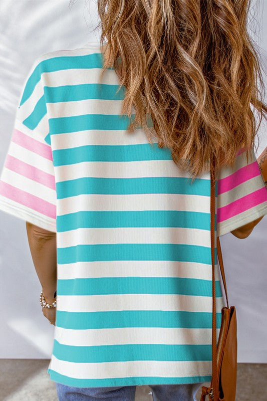 Betty Striped Oversized Top