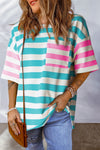 Betty Striped Oversized Top