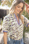 Boutique Tops Voy Zebra