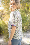 Boutique Tops Voy Zebra