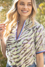 Boutique Tops Voy Zebra