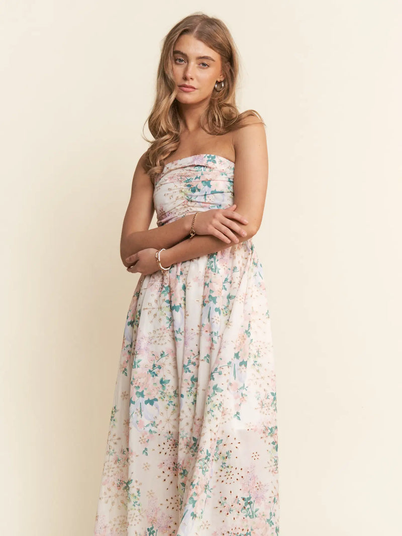 wedding party spring summer romantic feminine boutique dress