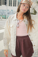 quilted floral jacket boutique