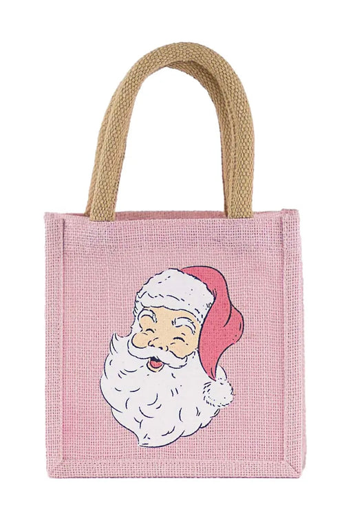 holiday reusable Santa gift bag