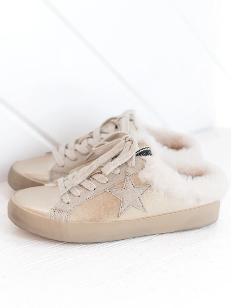 shu shop pinah slip on sneaker with fur 