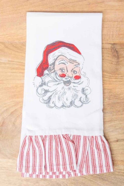 Santa holiday decor hand towels