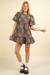 Zoe Floral Jacquard Dress