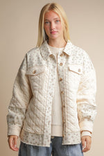 quilted floral jacket boutique