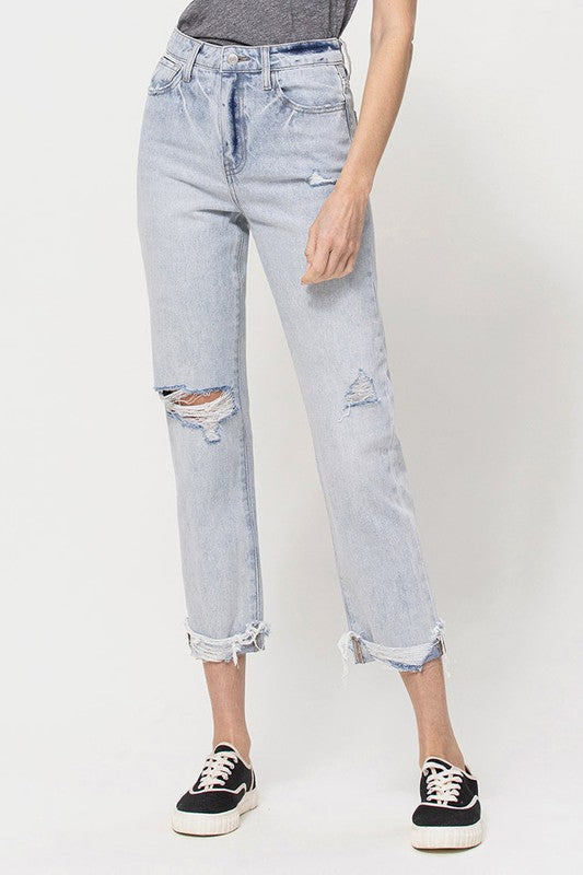 Beverly Wash Mom Jeans, PacSun