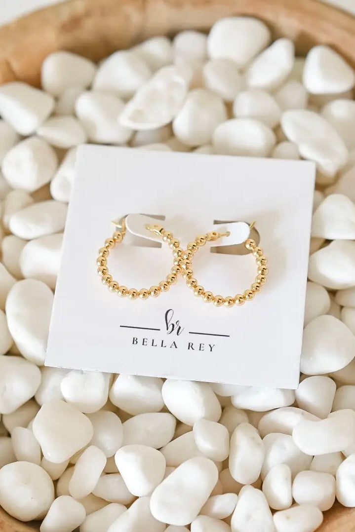 Bella Rey Jewelry Gold Hoop Earrings