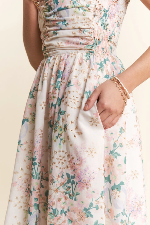 wedding party spring summer romantic feminine boutique dress