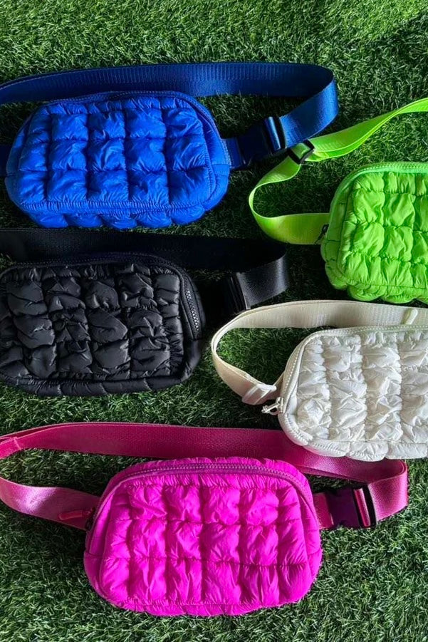 Quilted Puffer Belt Bag Fanny Pack | Womens Gifts