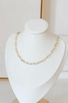Bella Rey Jewelry Paperclip Gold Necklace