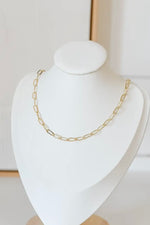Bella Rey Jewelry Paperclip Gold Necklace