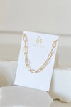 Bella Rey Jewelry Paperclip Gold Necklace