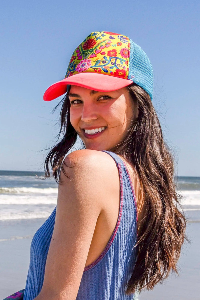 Natural Life Trucker Hat | Chartreuse