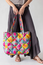 Natural Life Puffy Reversible Tote