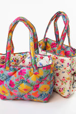 Natural Life Puffy Reversible Tote