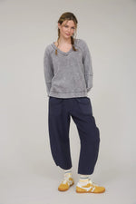 boutique distressed washed sweatshirts tops