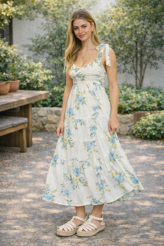 Laney Floral Midi Dress | Boutique Dresses