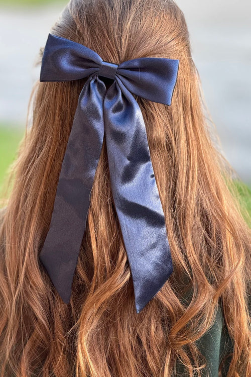 Satin Bow with Alligator Clip