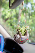 natural life succulent car charm