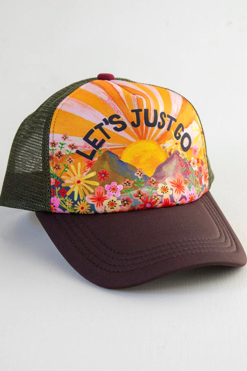 Natural Life Trucker Hat | Let's Just Go