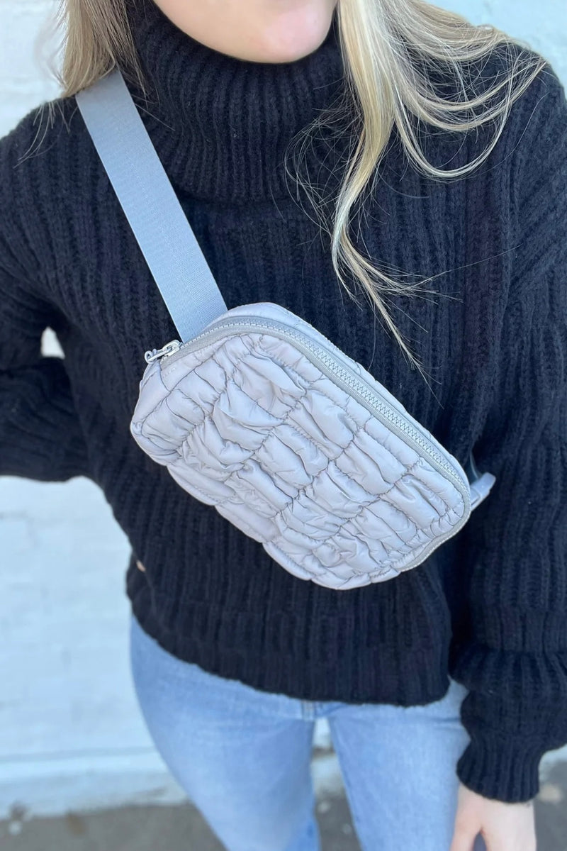 Quilted belt bags