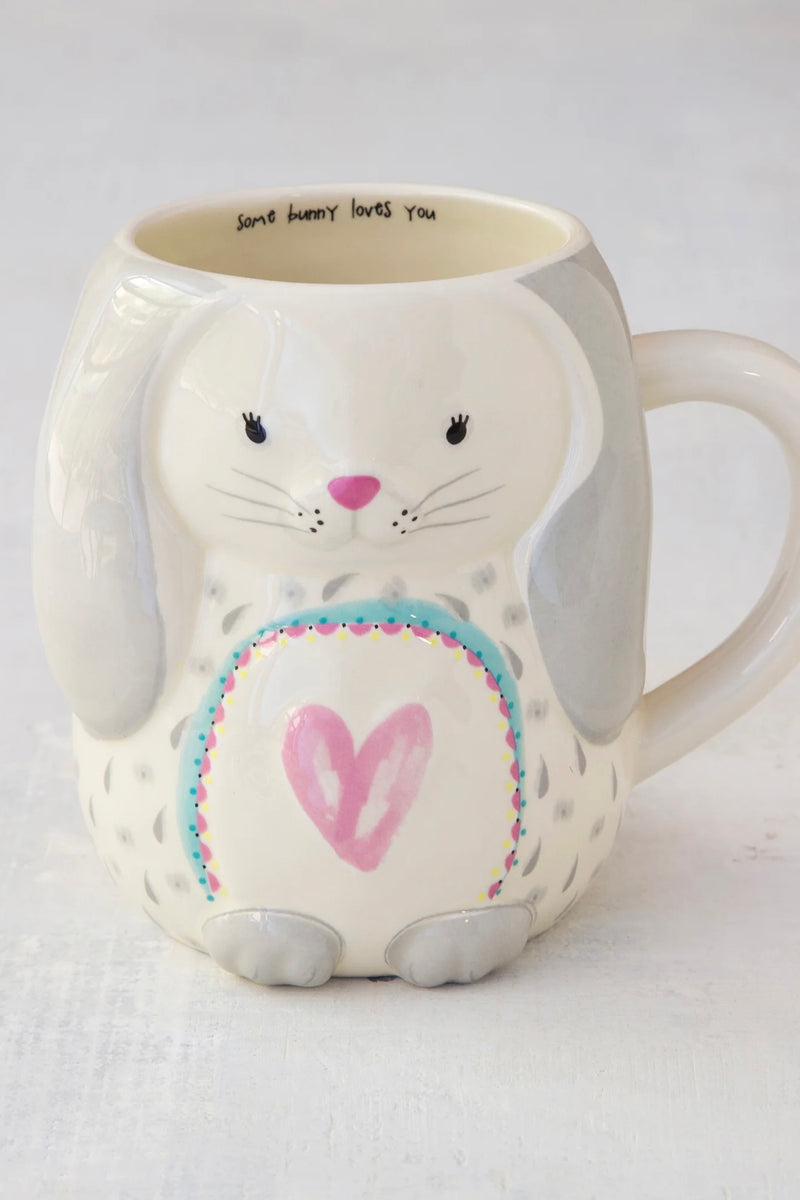 Natural Life Folk Art Coffee Mug | Bonnie the Bunny