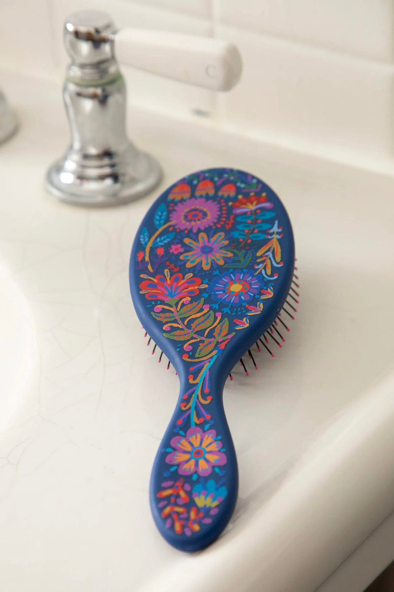 Natural Life Wet/Dry Detangling Hairbrush | Navy