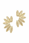 Pierce + Hide Textured Gold Wing Earrings