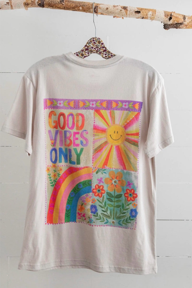 Natural Life Comfy Tee | Good Vibes Only