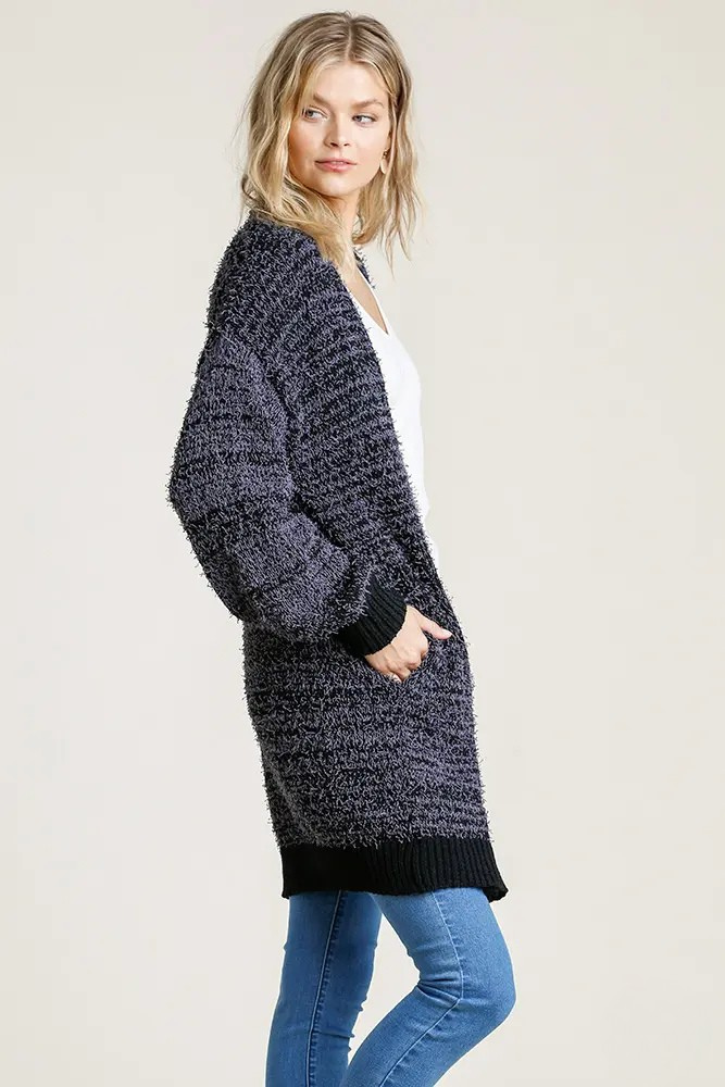 umgee popcorn long cardigan