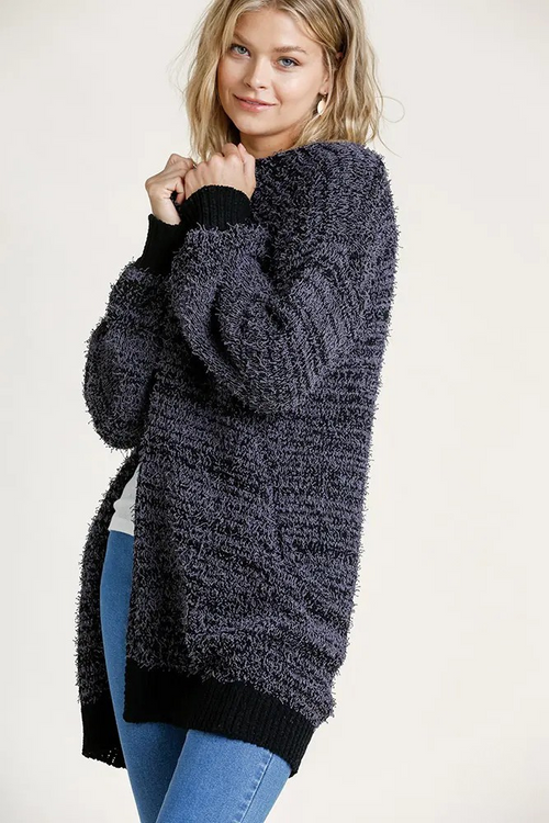 umgee popcorn long cardigan