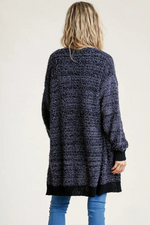 umgee popcorn long cardigan
