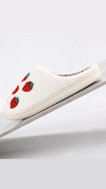 strawberry womens slippers