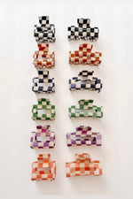 Checkered Claw Clips | Large