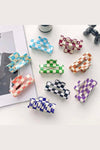 Checkered Claw Clips | Large