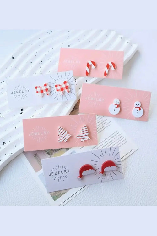 holiday stud earrings, holiday jewelry, gifts for women