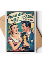 Funny card for husband