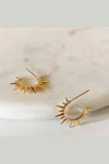 boutique bella rey stud earrings 18k